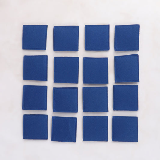 8 sets of handcrafted fabric memory matching game with various animal prints, designed for cognitive development and fun learning